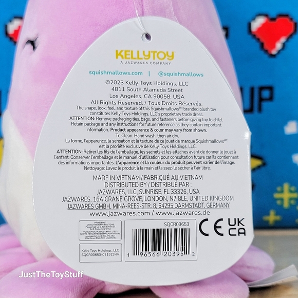 Squishmallow Violet the Octopus 5" UltraSoft Sealife Squad Toy Plush NWT - Picture 6 of 6